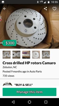 Camaro rotors by SP performance