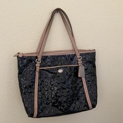 Coach Handbag Black Color 