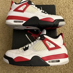 Size 7y (Pre owned, original box) - Air Jordan 4 retro gs Red cement