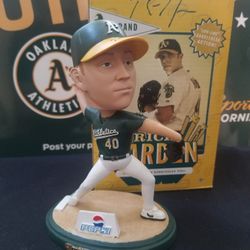 Rich Harden signed bobblehead
