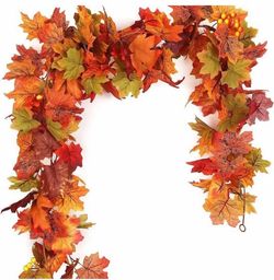 Artificial Autumn Leaf Garland