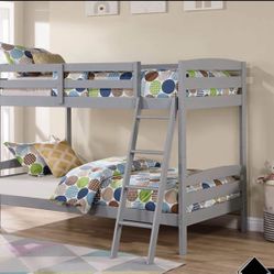 Bunk Bed Twin And Twin With 2 Mattress Not Including Trundle