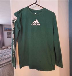 Adidas Women’s Green Long Sleeve Graphic Logo Shirt – Size Large