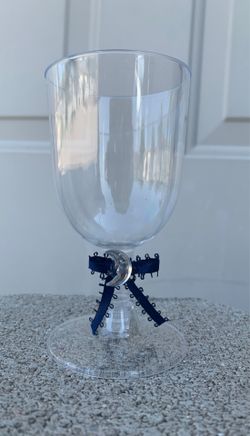 Plastic champagne flute glass wine cup