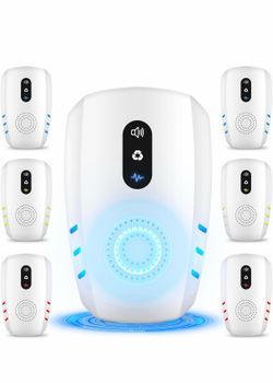2026 Upgraded Ultrasonic Indoor Pest Repeller, 3-Mode Pest Control, 6 Pack