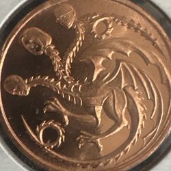#82 Three headed dragon parody round – Biden Pelosi Schumer – 2021 one ounce copper