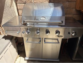 Amana 4-Burner Stainless Steel Gas Grill with Side Burner & Infrared