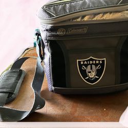 Oakland/ Las Vegas/ Los Angeles Raiders Soft Bag Lunch Coleman Eskie Insulated  Cooler 