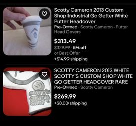2013 Scotty Cameron Industrial Go Getter White Custom Shop 2013 Scotty Cameron Industrial Go Getter White Custom Shop