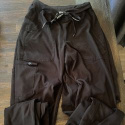 Black Scrub Pants. Small- Tall. 3 Pairs. 