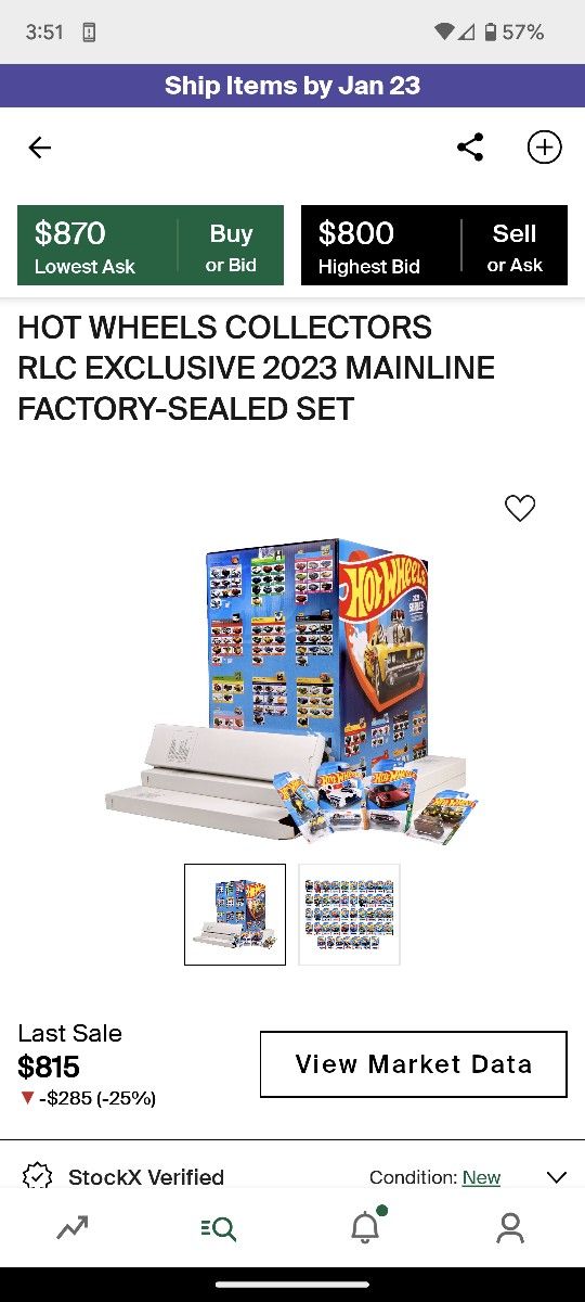 Hot wheels RLC Exclusive 2023 Factory Sealed Set