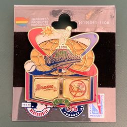 1996 Atlanta Braves vs New York Yankees Pins