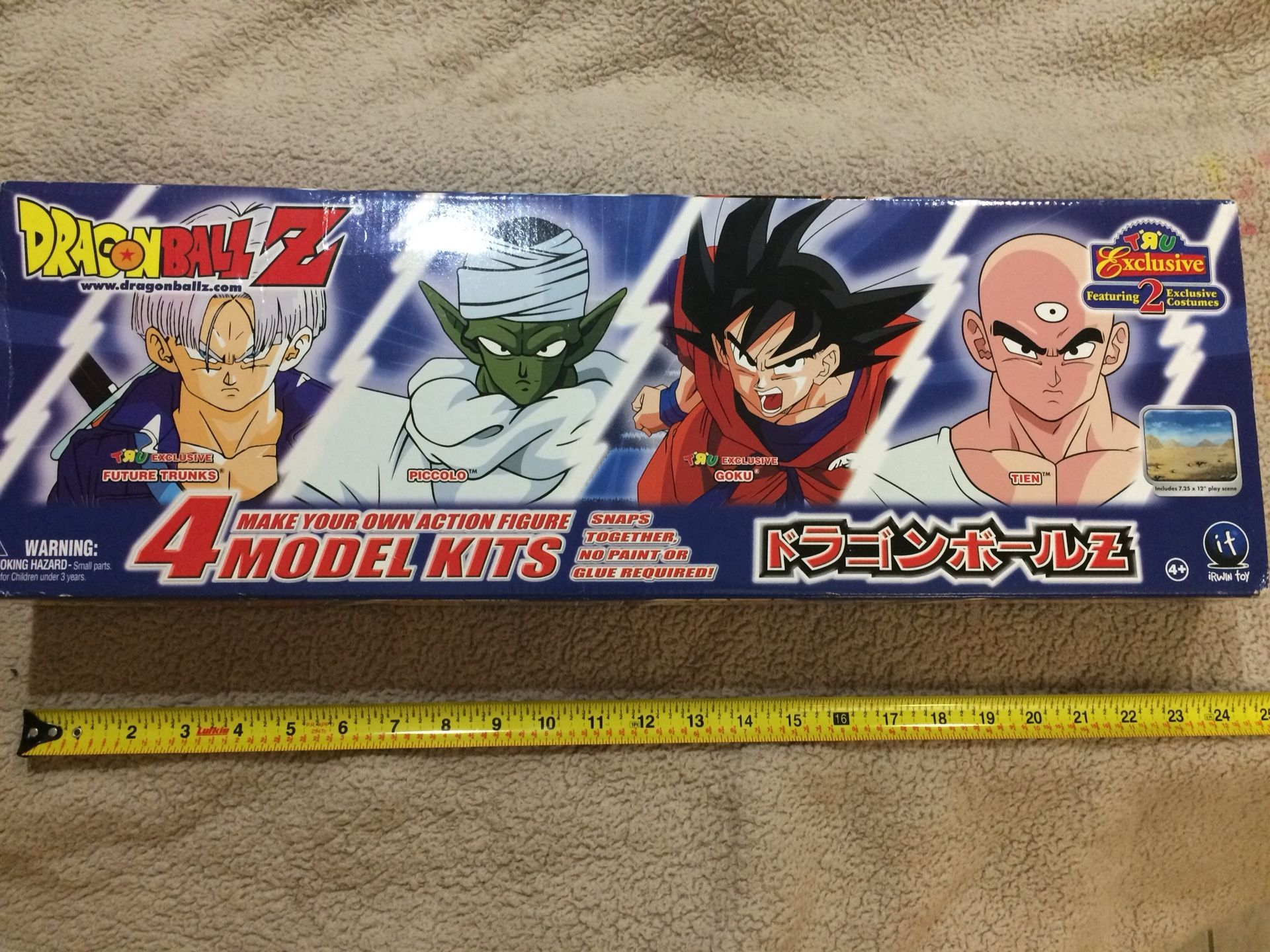 Super Rare Unopened year 2000 Dragonball Z 4 pack of model kits by Irwin Toys