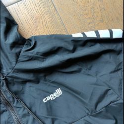 NEW - Capelli Sport Women's  Classic Windbreaker Hooded Jacket Black Medium 