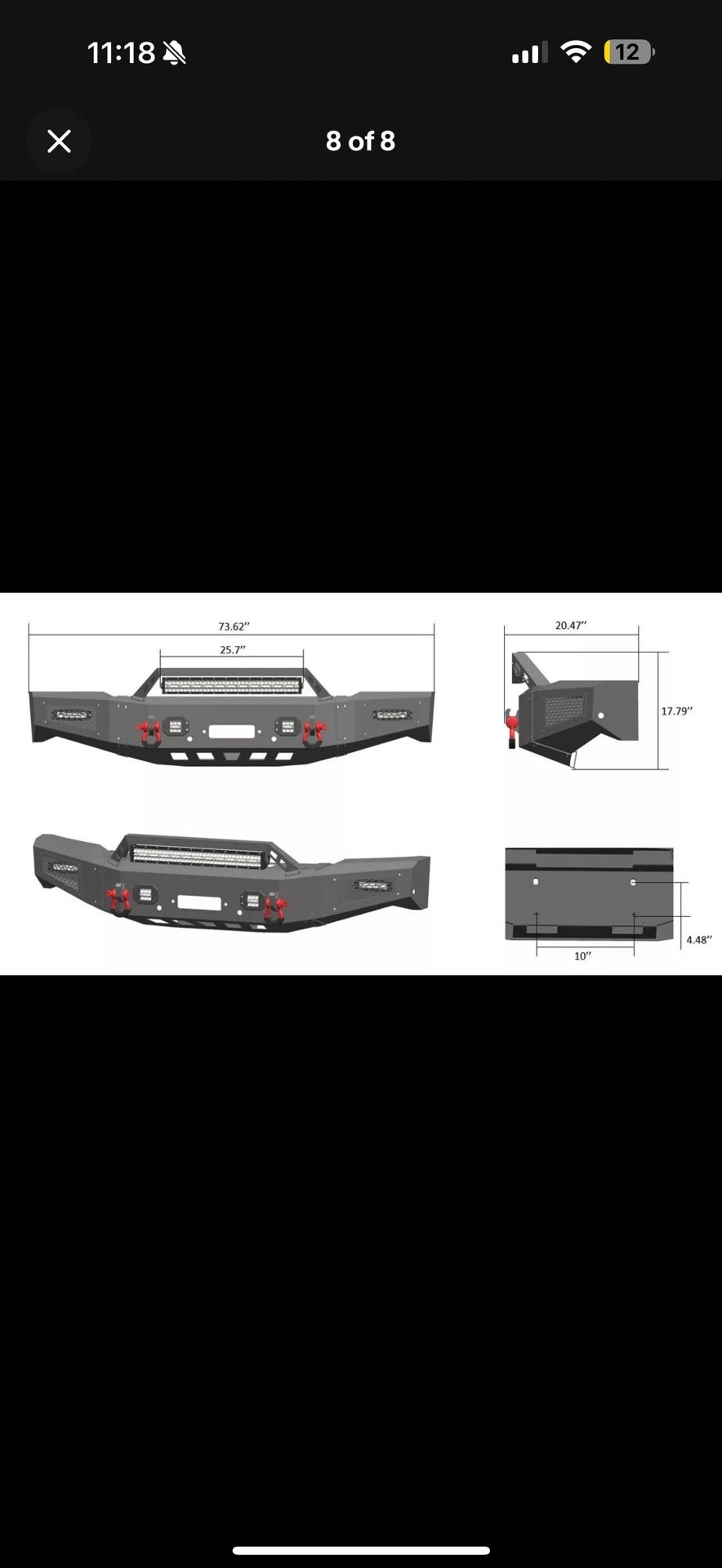 2019-2021 Silverado 1500 Front Bumper With Winch
