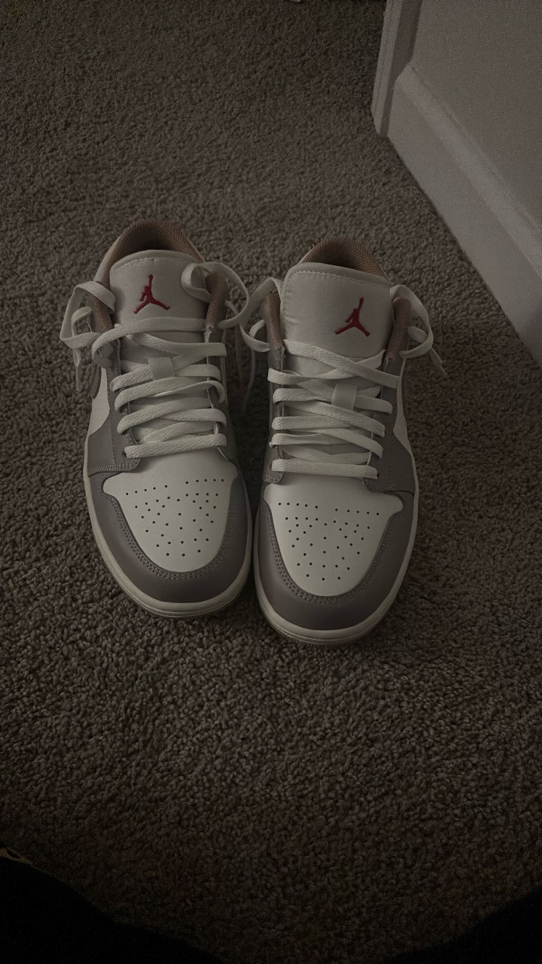 air jordan1 low sail collage grey