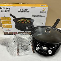 Nuwave Hot Wok 4 Qt Capacity 9 In 1 Functions