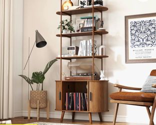 69 inch Walnut Bookshelf