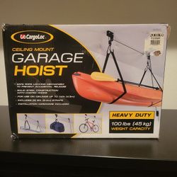  Cargo Loc   CEILING MOUNT GARAGE  HOIST  HEVY DUTY  100 LBS [45 KG] WEIGHT CAPACITY