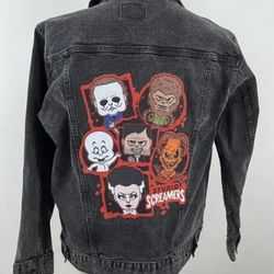 Universal Studios HHN Screamer Jean Jacket Adult large