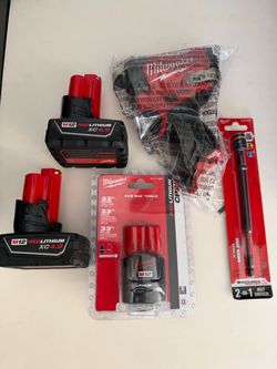 M12 FUEL Impact Driver, batteries & bit