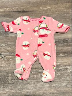 Pink snowman sleeper