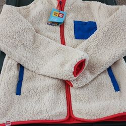 Target x LEGO Sherpa Fleece Zipped Jacket Youth Kids Size Large L