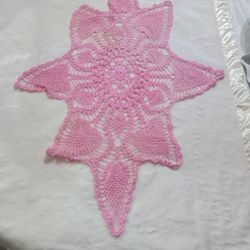 Pink Crochet Doily