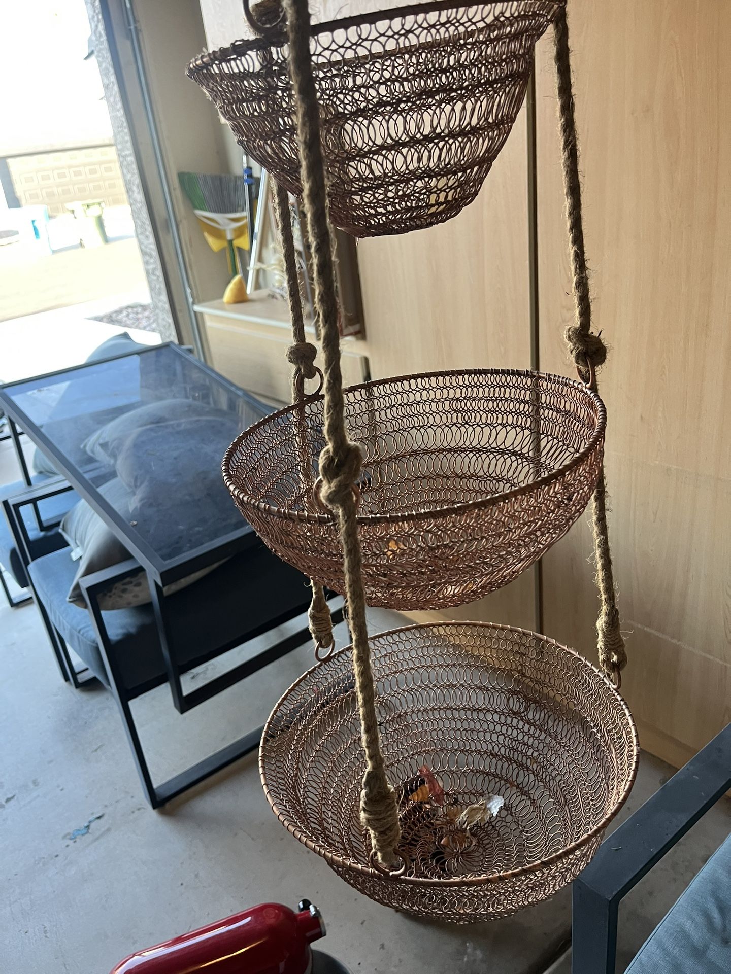 Copper Hanging Basket 