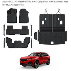 New All Weather Floor Mats+ Cargo Mat For 2022-2026 Acura MDX 