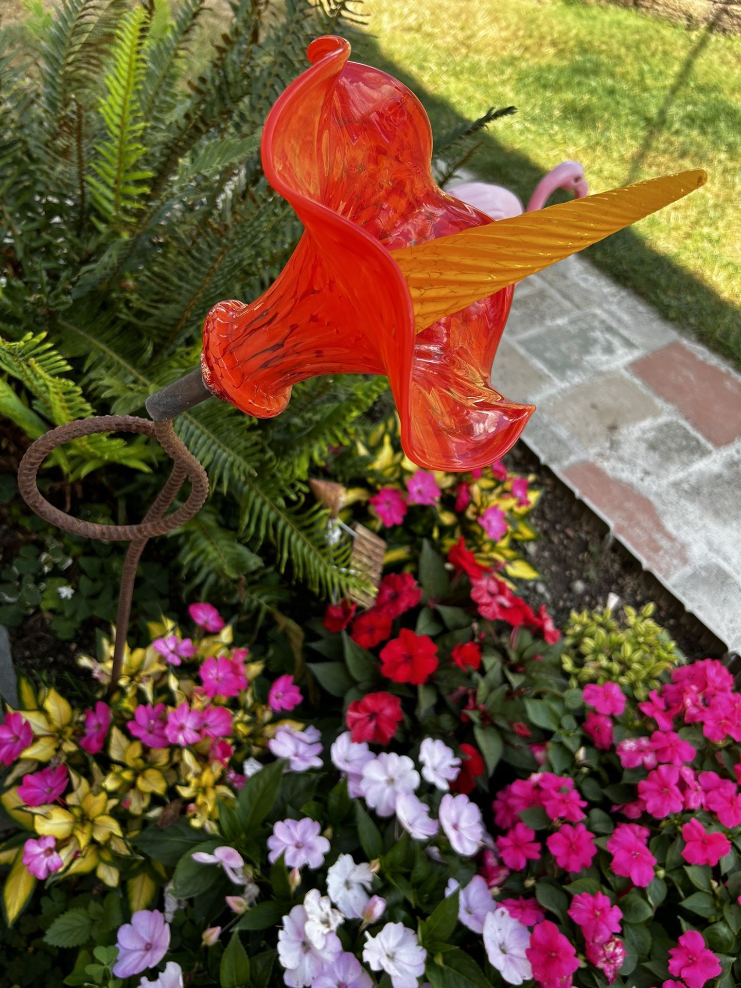 Hand Blown Glass Flowers