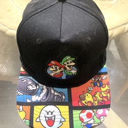 Brand New Nintendo Super Mario & Luigi Youth Snapback Hat - Multicolored
