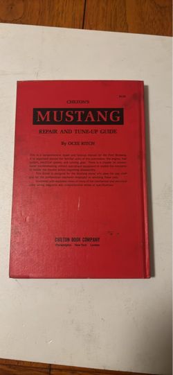 Chilton's Mustang Repair and Tune-Up Guide
