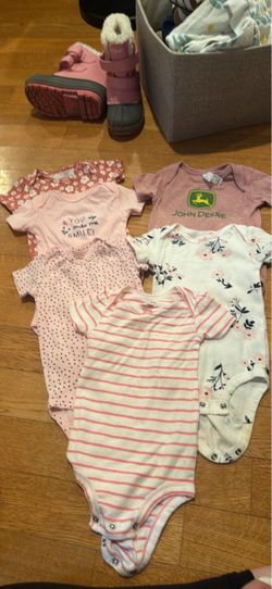 Baby Girl Onesie Bundle – 5 Pack 12 month