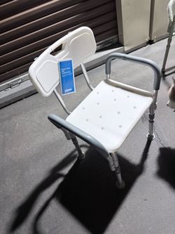 Shower chair with padded  arms