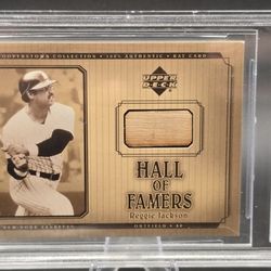 2001 Upper Deck Hall of Famers - Bat Reggie Jackson #B-RJ (MEM)