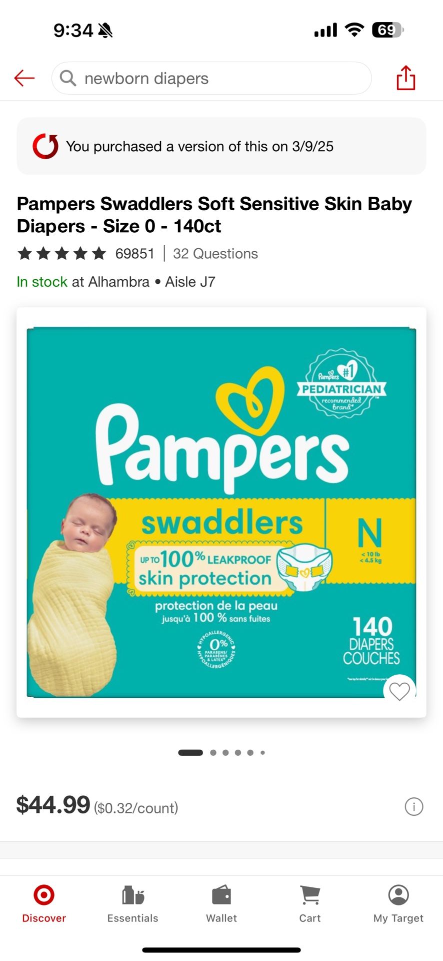Newborn Diapers Pampers