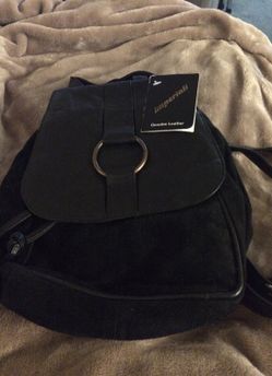 Genuine Leather/Suede Backpack purse