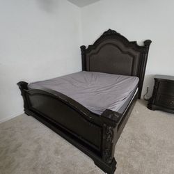Ashley King Bed Set With Mattress  Box Spring 
