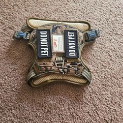 Dog Tactical Harness Soft With Patch DO NOT PET