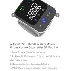 Brand new Wrist Blood Pressure Monitor Unique Convex Button Wrist BP Machine 