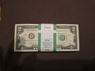 Two dollar bill with a star 2017A  NEW YORK BILLS