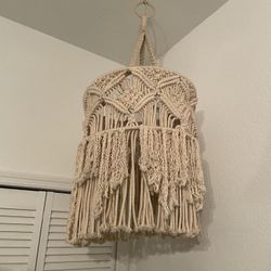 Set Of 2 Crochet Lamps 