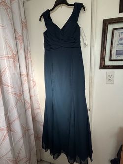 Navy Blue Formal Floor-Length Gown