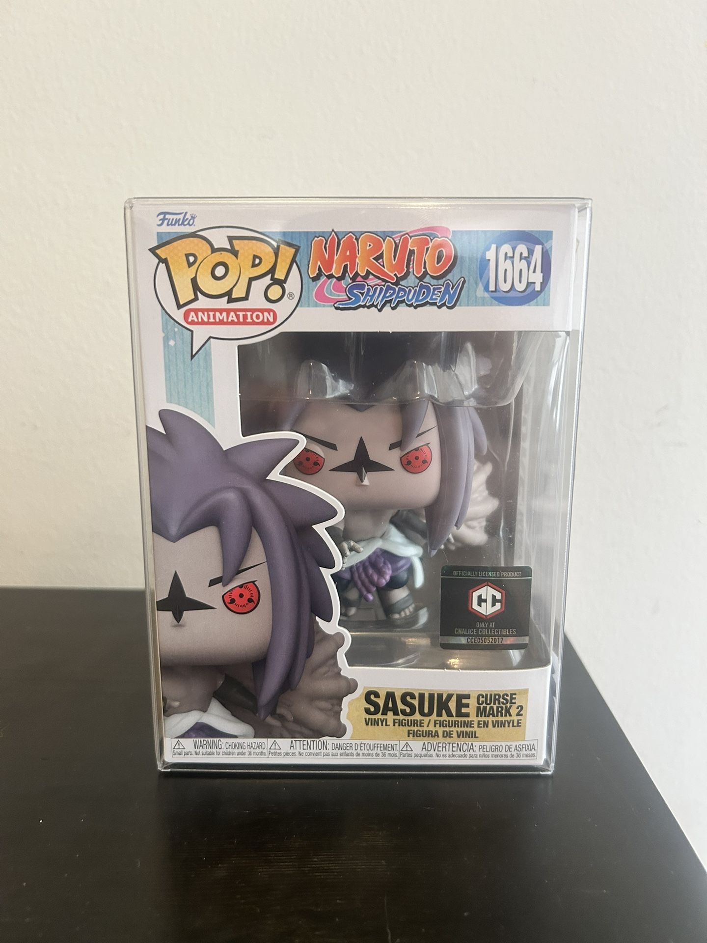 Funko Pop! Vinyl: Naruto Shippuden Sasuke Curse Mark 2 #1664 Chalice Collectible