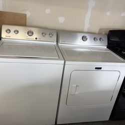 Washer and electric dryer