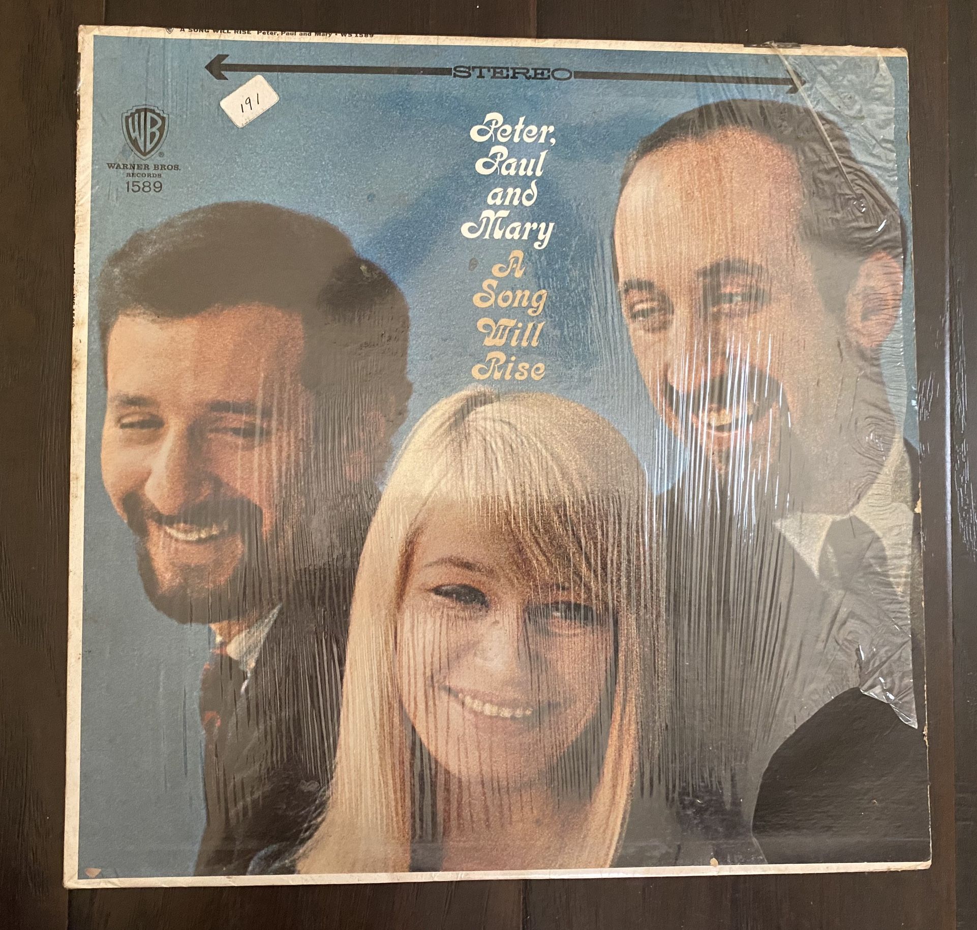 1965 PETER PAUL & MARY A SONG WILL RISE (VG) WS-1589 LP VINYL RECORD