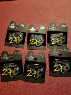 Walt Disney World 2000 Tie Tack Pins