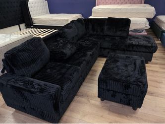 Brand New Sectional with Ottoman!
