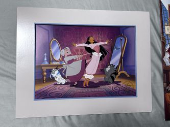 Disney Lithographs; Pocahontas And Tarzan